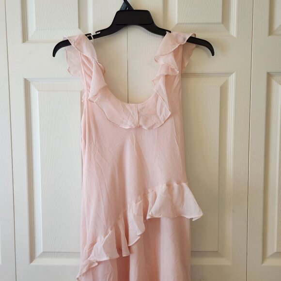 A New Day Light Pink Ruffled Sleeveless Midi Dress Size L NWT - Picture 11 of 14